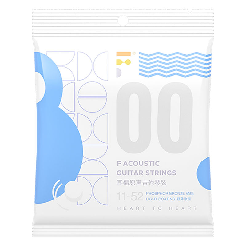 Fstrings エフ·ストリングス アコースティックギター弦 フォスファーブロンズコーティングストリング 011-052、012-053
