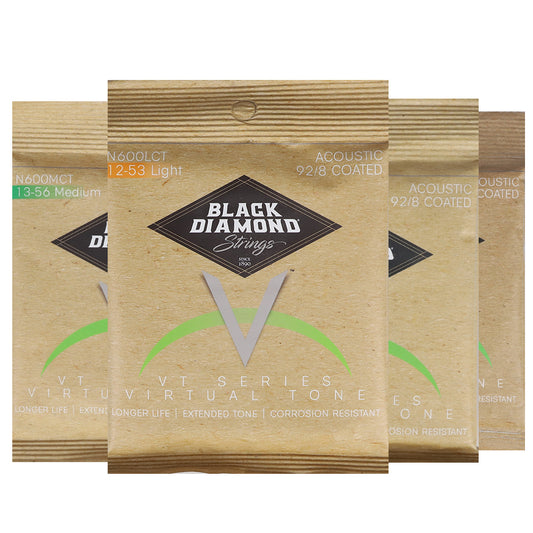 Black Diamond Strings ブラックダイヤモンド・ストリングス N600◯◯CT アコースティックギター弦 透明コーティングシリーズ