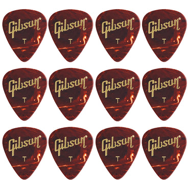 Gibson Tortoise Celluloid ギターピック APRT12-74 12枚入り