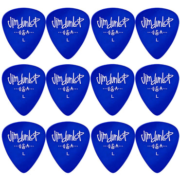 Jim Dunlop Gels ポリカーボネート ティアドロップ ピック 5ゲージ展開 12枚入り