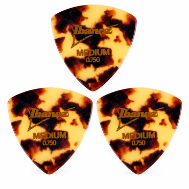 Ibanez 角丸トライアングルピック アンバー3枚セット 0.50/0.75mm