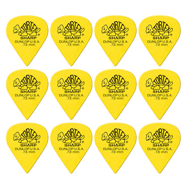 Jim Dunlop TORTEX SHARP 412- ◯◯ ギターピック 12枚入り