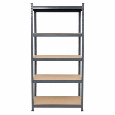 KIZAI スチールラック1台セット 5段 幅90cm/60cm 奥行40cm 高さ180cm シルバー グレー メタルラック 収納棚