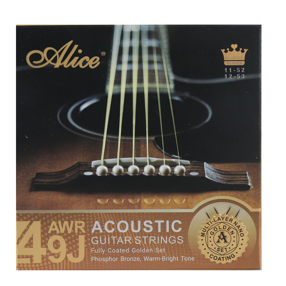 Alice アリス アコースティックギター弦 AWR49J-L/SL 12-53 11-52
