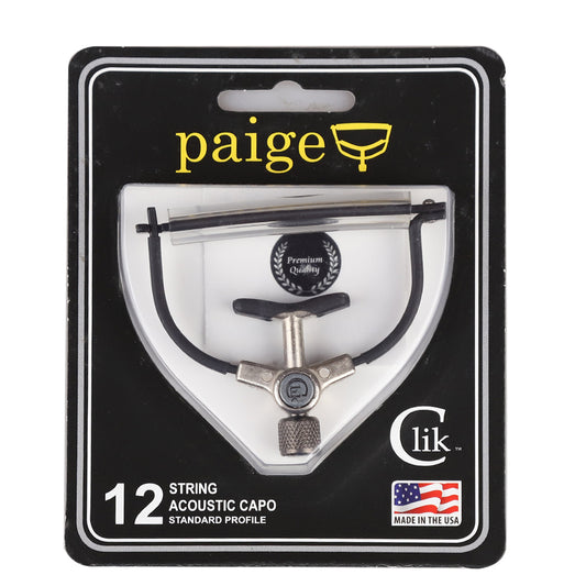 Paige Capo ペイジカポ PC-12-2.250-R 12弦アコースティックギター用カポタスト アメリカ製 馬蹄形ワンタッチリターン式