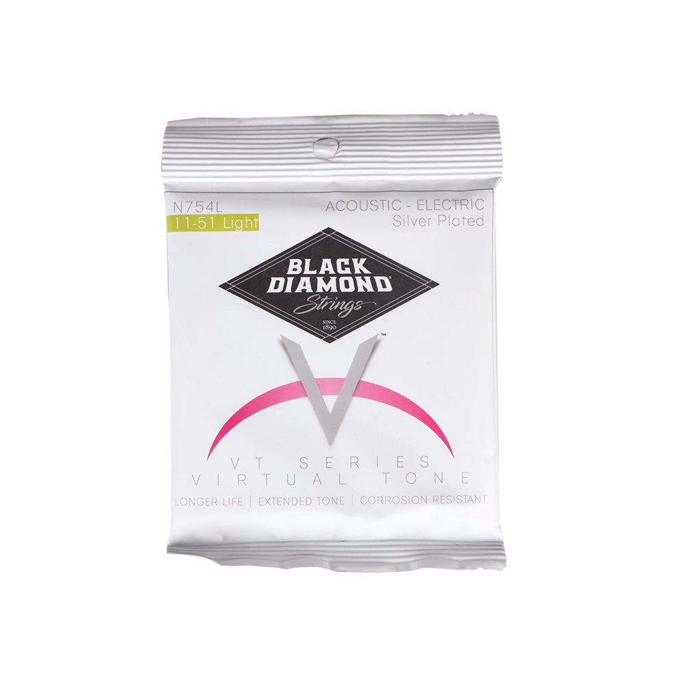 Black Diamond Strings ブラックダイヤモンド・ストリングス N754◯◯ アコースティックギター弦 シルバーメッキシリーズ