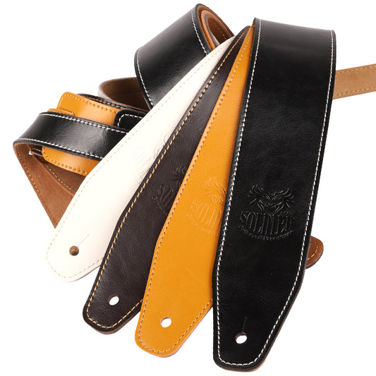 Soldier ソルジャー 014 ◯◯レザー素材ギターストラップ