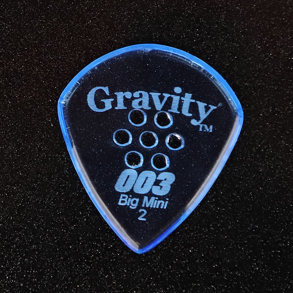 Gravity Picks グラビティピックス 003 Big Miniシリーズ G003B2PM ギターピック Blue 2.0mm 1枚入り
