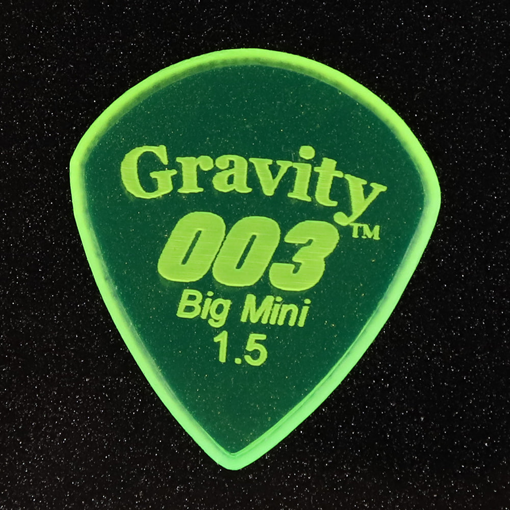 Gravity Picks グラビティピックス 003 Big Miniシリーズ G003B15M ギターピック Green 1.5mm 1枚入り