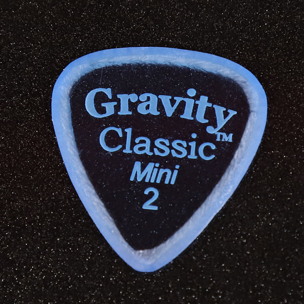 Gravity グラビティClassic Mini ギターピック JAZZ GCLM2M blue 1枚入り