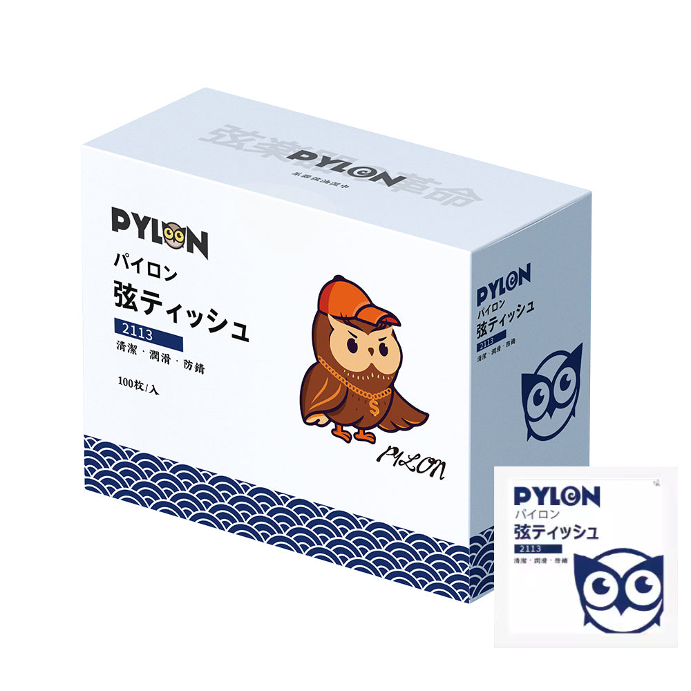 Pylon パイロン 211-◯◯ アコースティックエレキギター清掃・ケアウェットティッシュ