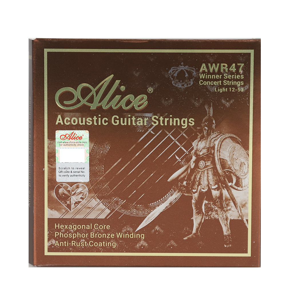 Alice アリス AWR47-L/SL アコースティックギター弦 12-53 11-52