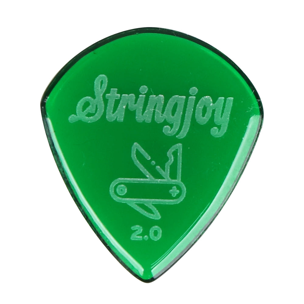 Stringjoy ストリングジョイ ギターピック エレキギター用 ベース用 耐摩耗 滑り止め仕様 ジャズ速弾き対応 単品販売