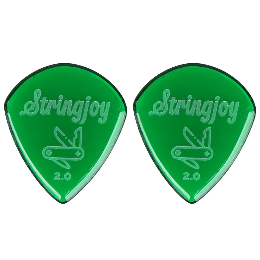 Stringjoy ストリングジョイ ギターピック 2枚入り 耐摩耗 滑り止め仕様
