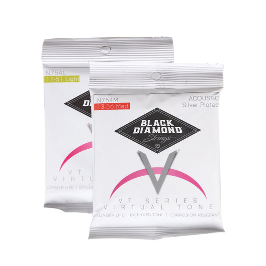 Black Diamond Strings ブラックダイヤモンド・ストリングス N754◯◯ アコースティックギター弦 シルバーメッキシリーズ