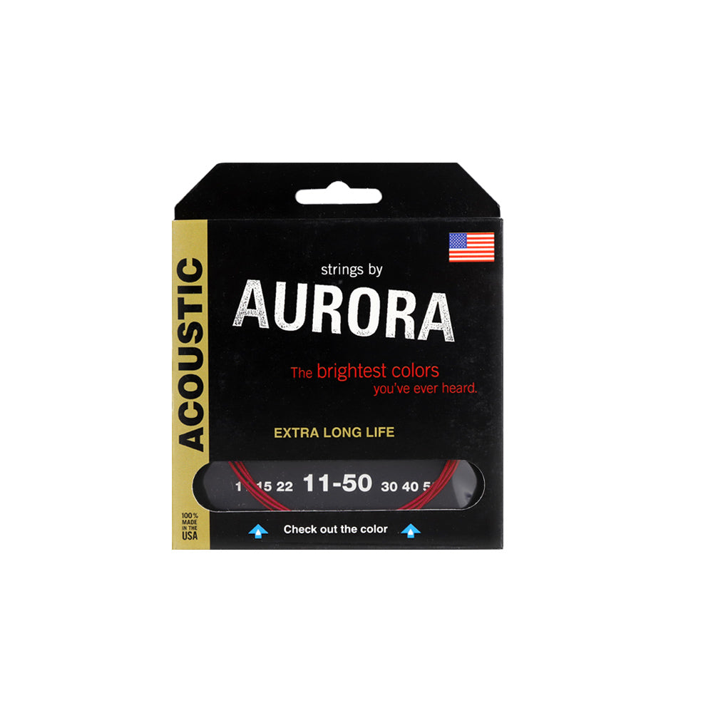 Aurora オーロラ カラーアコースティックギター弦