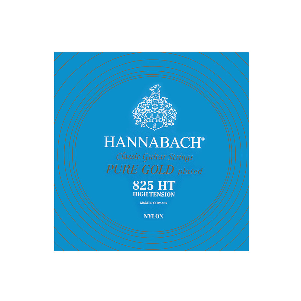 HANNABACH ハナバッハ 金メッキ巻きクラシックギター弦 825シリーズ ローテンション ミディアムテンション ハイテンション ナイロン弦 ドイツ製