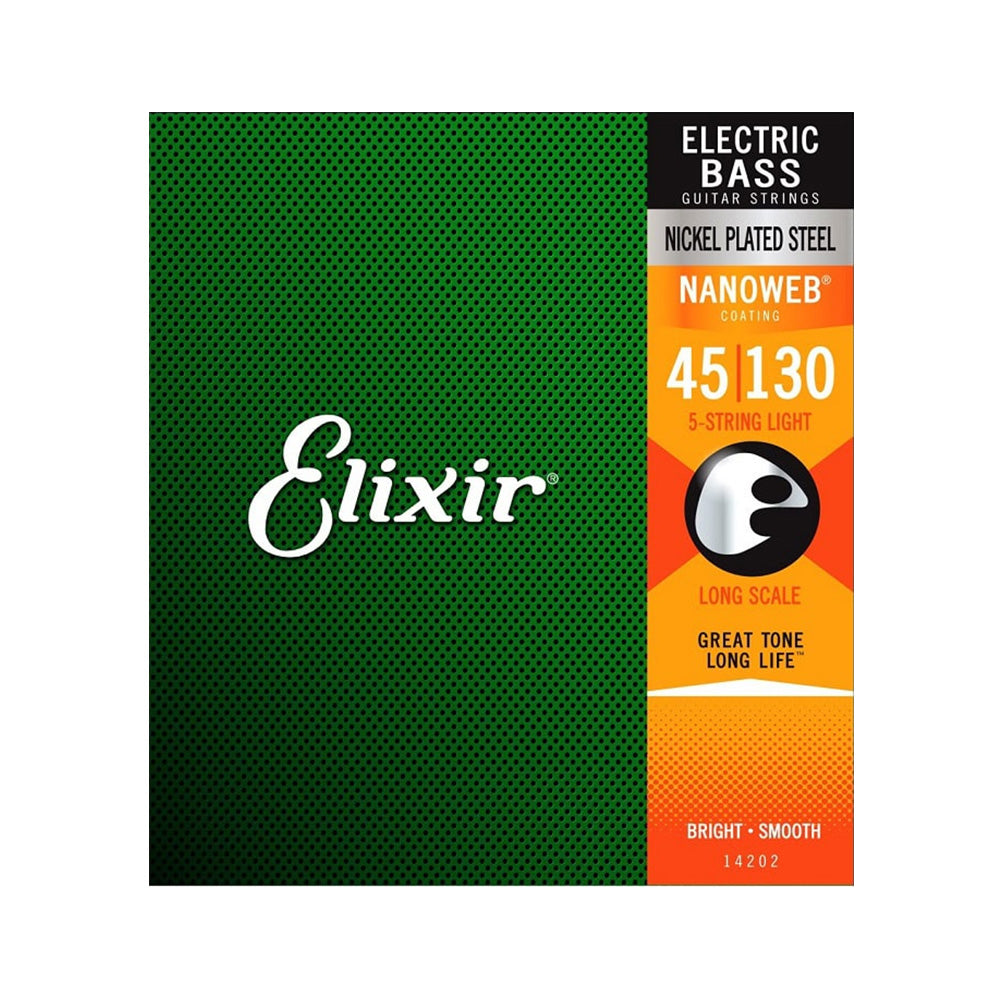 Elixir エリクサー 14-◯◯ 5弦ベース弦 ニッケルメッキ ステンレス