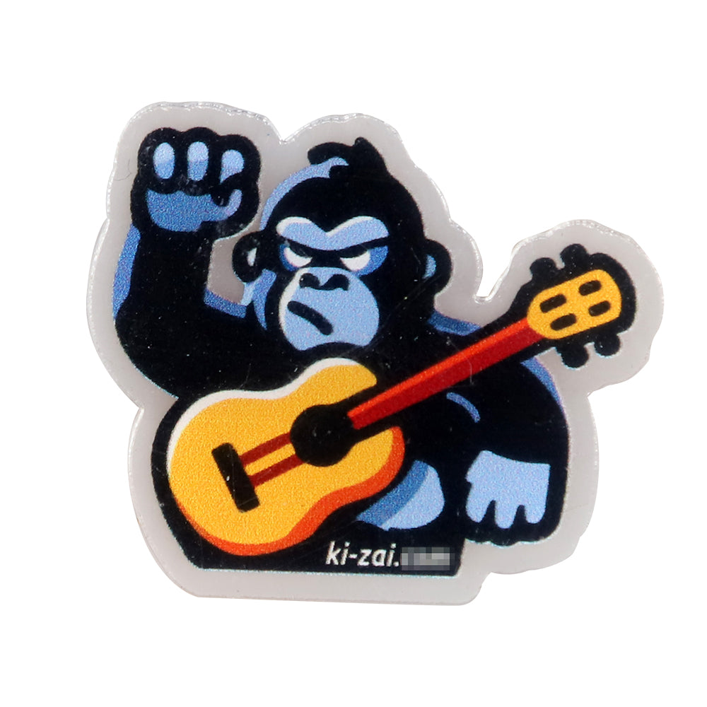 KIZAIキザイ QC0485 オランウータンシリーズ ギターマグネット 腕を上げ 怒っている ぼんやりしている