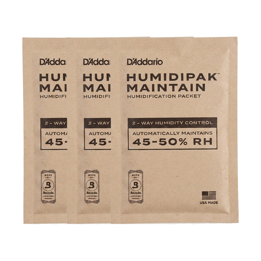 D'Addario Humidipak Maintain PW-HPRP-24 ギター用湿度コントロールパック 小分け販売 1枚 2枚 3枚 6枚