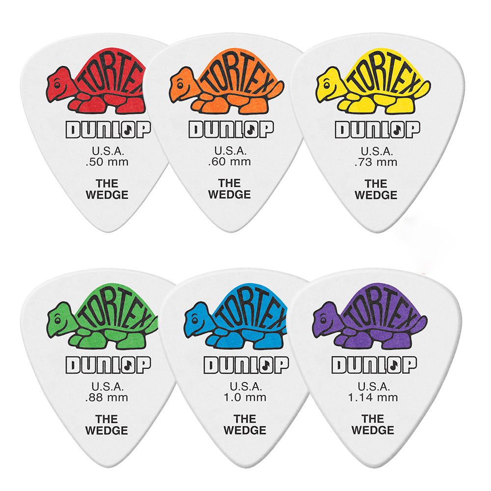 Jim Dunlop ジム ダンロップ 424R TORTEX WEDGE ウエッジギター ピック 6枚入り