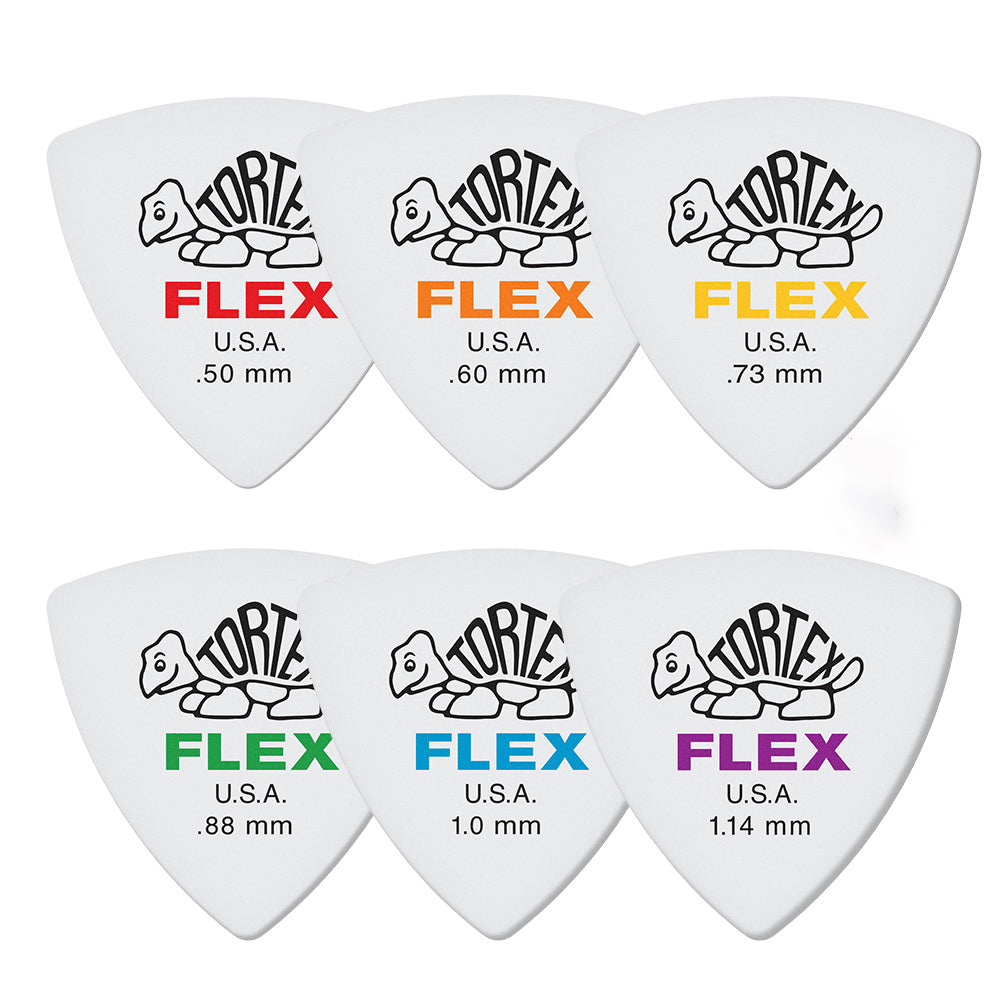 Jim Dunlop ジム ダンロップ 456R TORTEX FLEX TRIANGLE トライアングルギター ピック 6枚入り