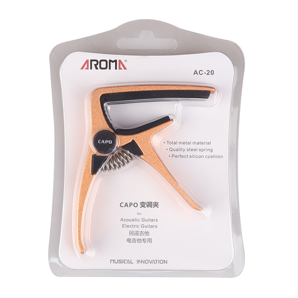 AROMA アロマ AC-20 アコースティックギター用カポタスト アルミ合金