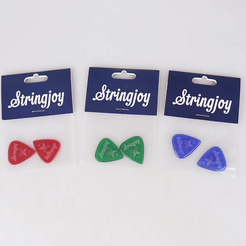Stringjoy ストリングジョイ ギターピック 2枚入り 耐摩耗 滑り止め仕様