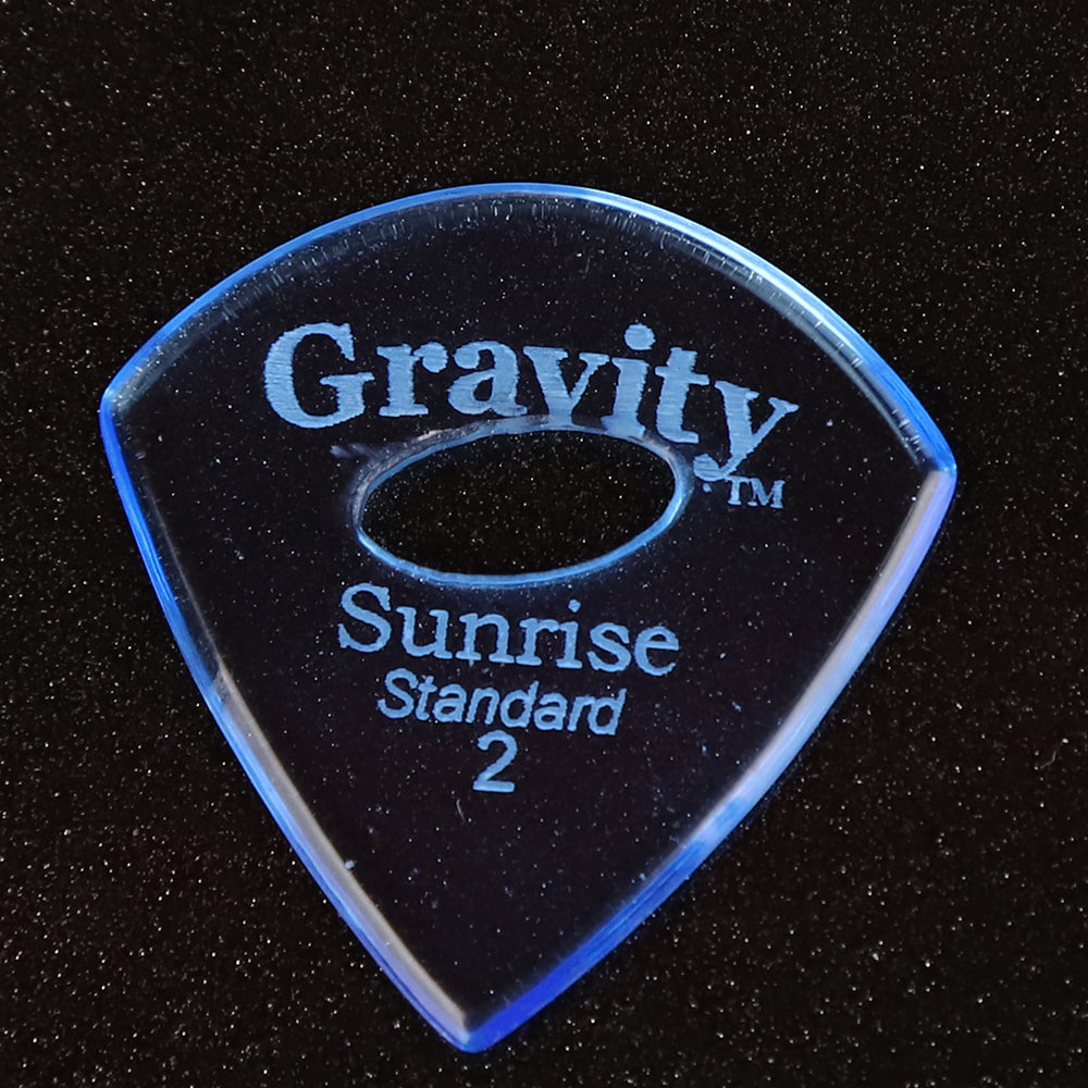Gravity グラビティ Sunrise Standard ギターピック GSUS2PE blue 1枚入り