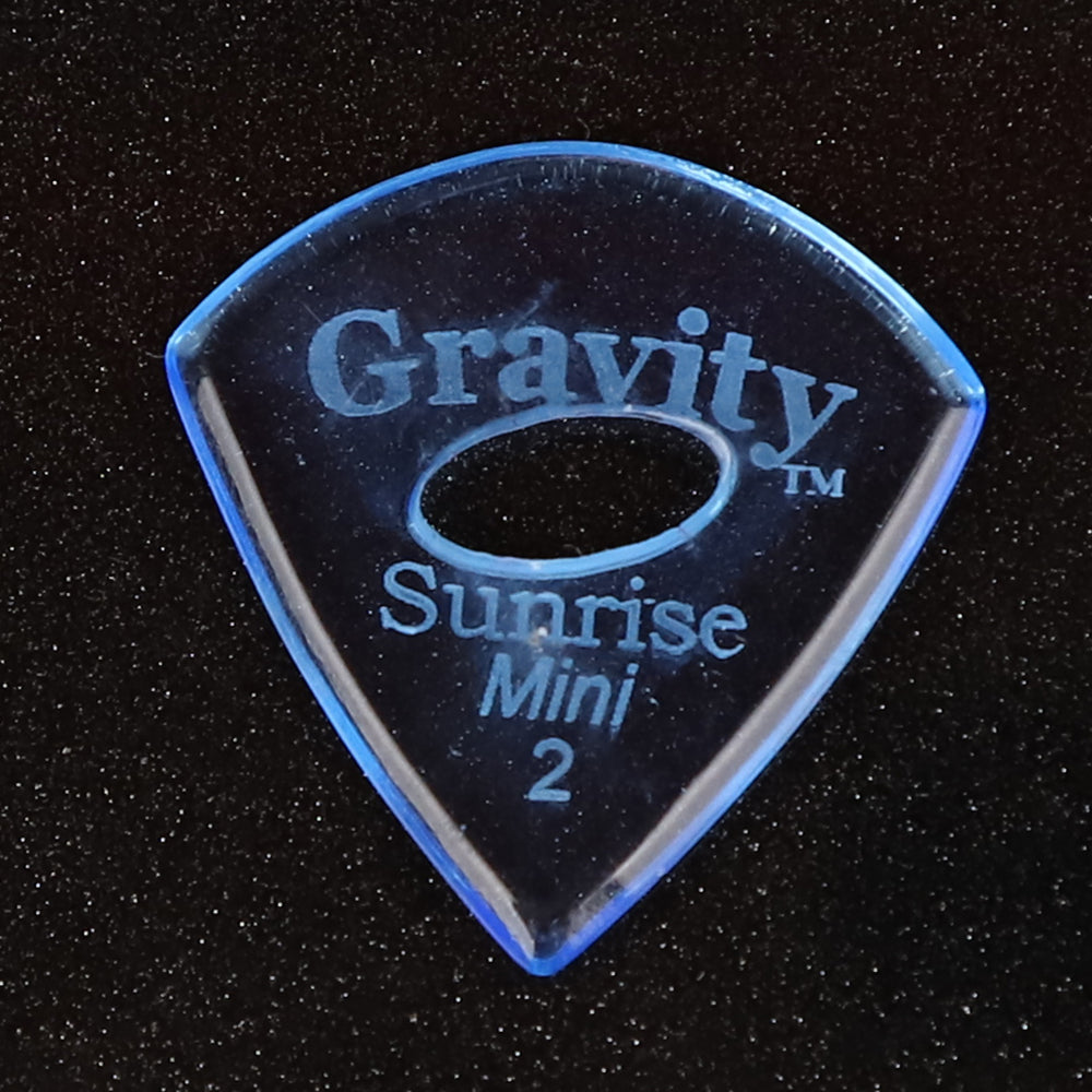 Gravity グラビティ Sunrise mini ギターピック GSUM2PE blue 滑り止め耐久性