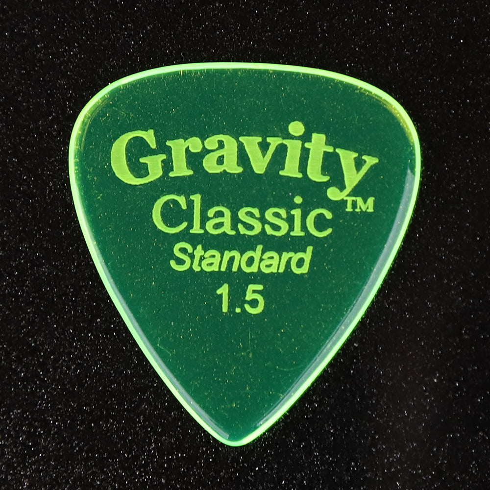 Gravity グラビティClassic Standard ギターピック GCLS15P green 1枚入り