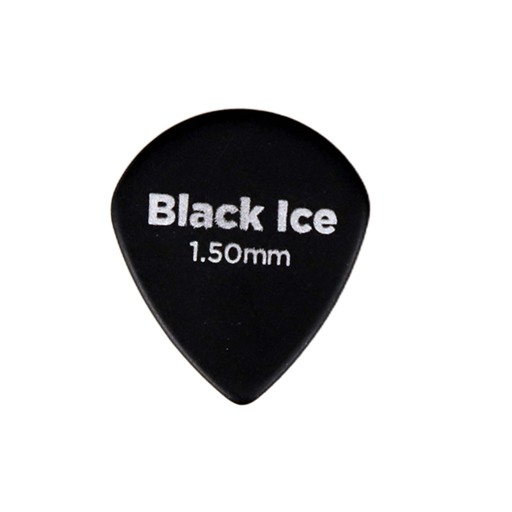 D'Addario Black Ice Jazzギターピック 1枚入り ジャズタイプ Delrin製