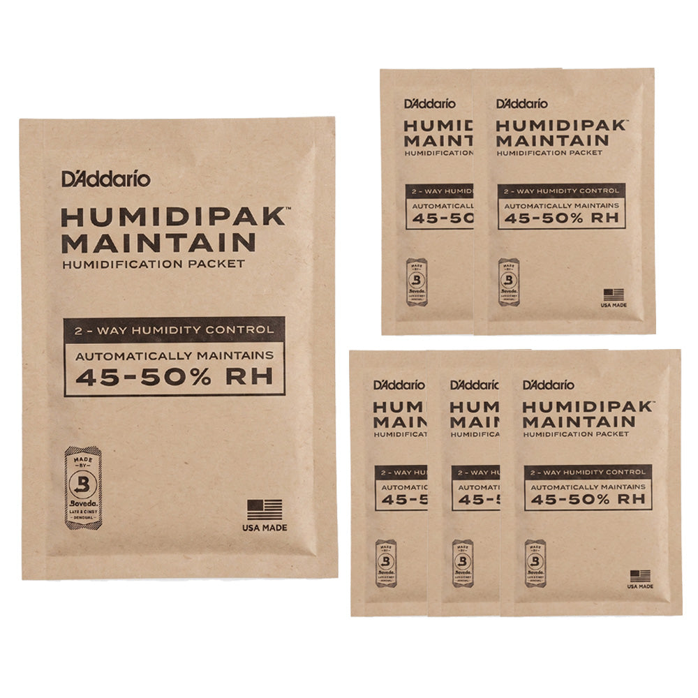 D'Addario Humidipak Maintain PW-HPRP-24 ギター用湿度コントロールパック 小分け販売 1枚 2枚 3枚 6枚