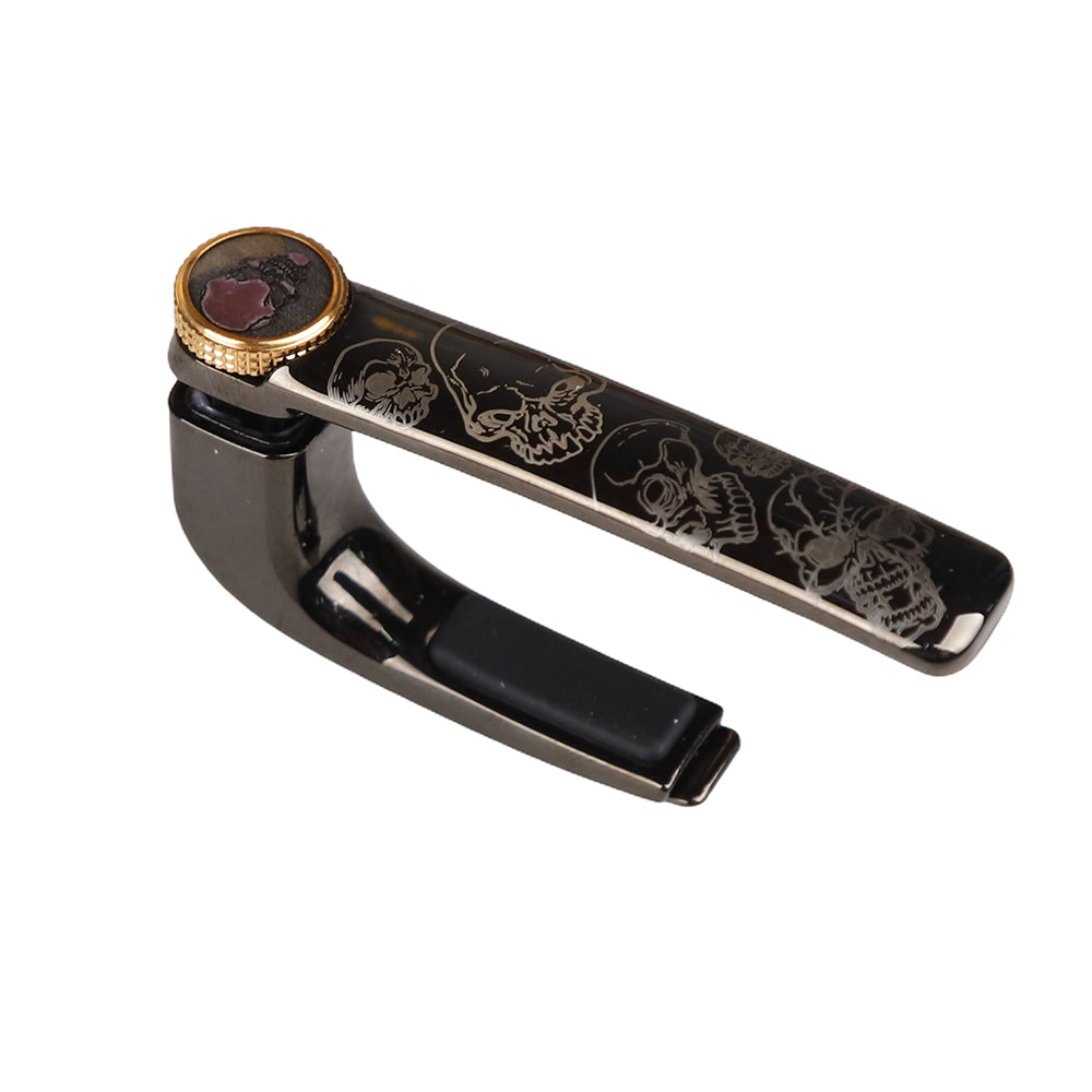 Jstaff J2 真鍮製ギターカポタスト ワンタッチ式 初心者練習用 軽量メタルカポタスト 圧力調整可能