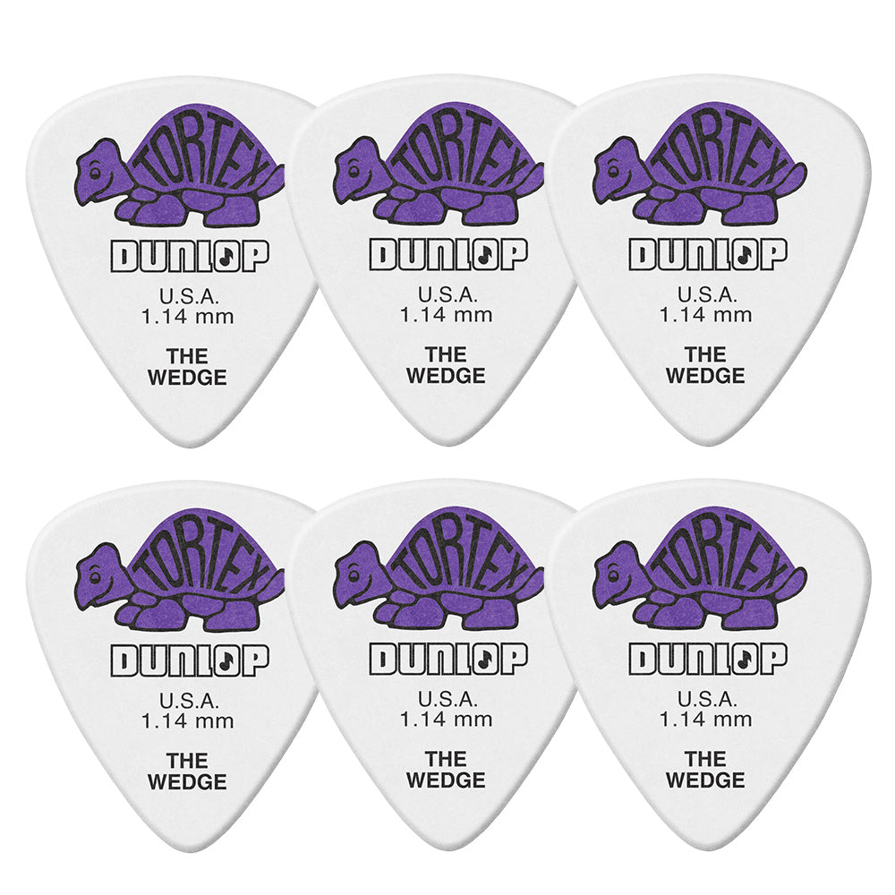 Jim Dunlop ジム ダンロップ 424R TORTEX WEDGE ウエッジギター ピック 6枚入り
