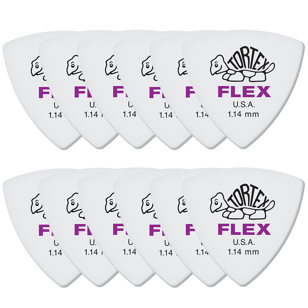 Jim Dunlop ジム ダンロップ 456R TORTEX FLEX TRIANGLEトライアングルギター ピック 12枚入り