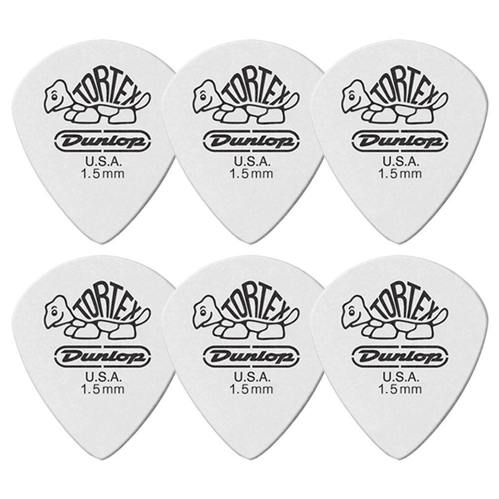 Jim Dunlop ジム ダンロップ 478R TORTEX White Jazz III ジャズタイプギター ピック 6枚入り