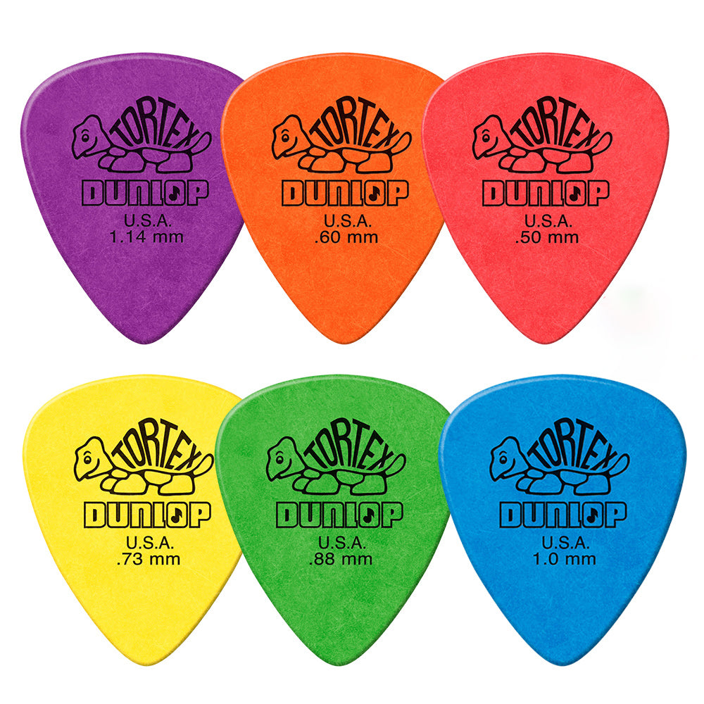 Jim Dunlop ジム ダンロップ 418R TORTEX STANDARD ティアドロップギター ピック 6枚入り