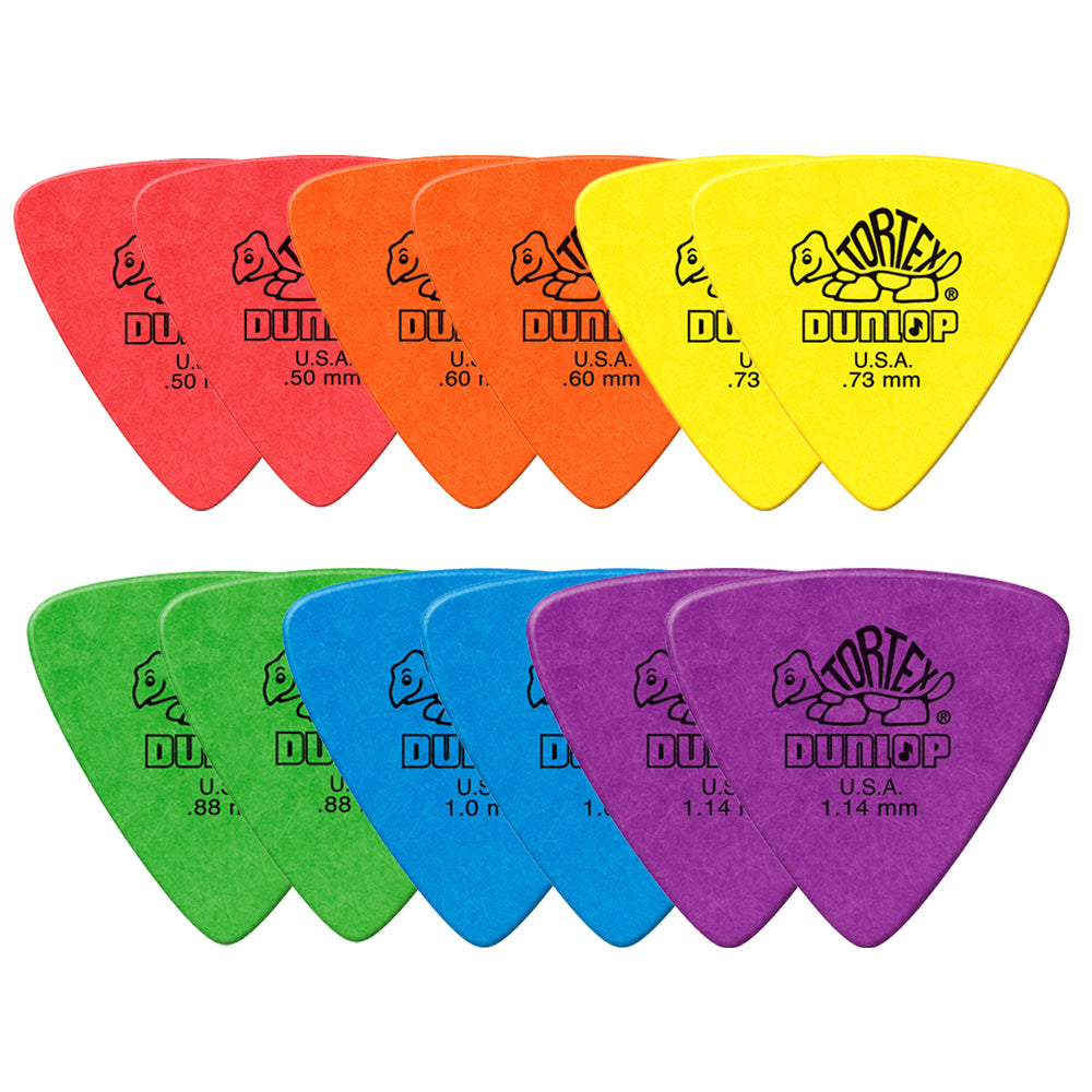 Jim Dunlop TORTEX TRIANGLE ギターピック 431-◯◯ 12枚入り