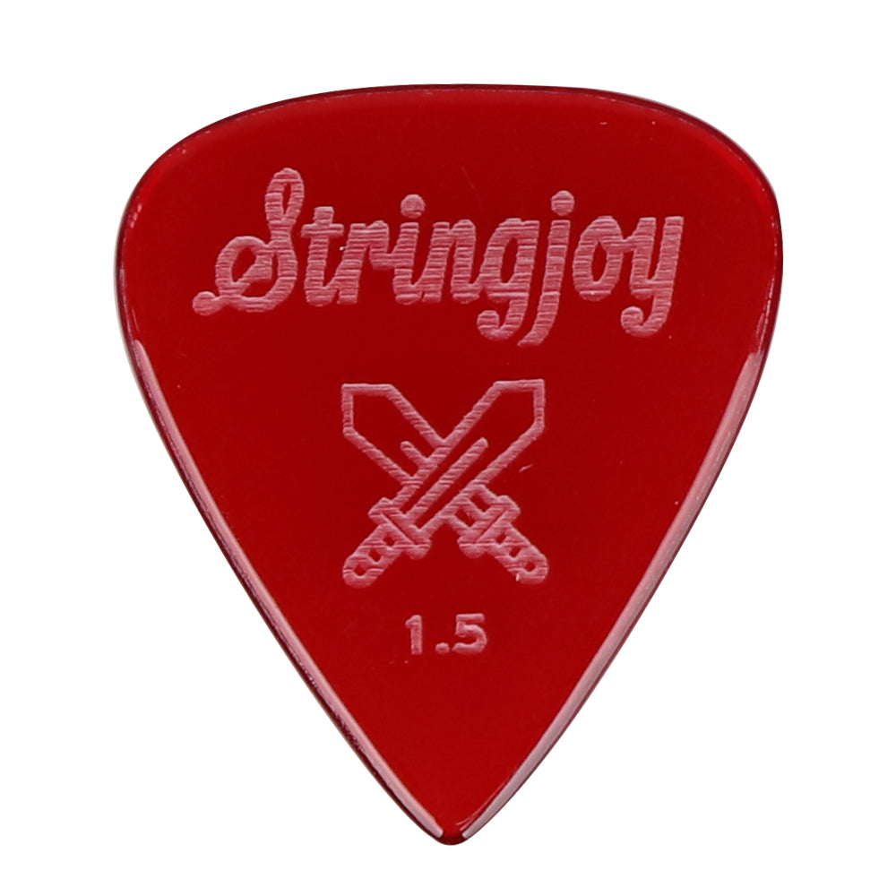 Stringjoy ストリングジョイ ギターピック エレキギター用 ベース用 耐摩耗 滑り止め仕様 ジャズ速弾き対応 単品販売
