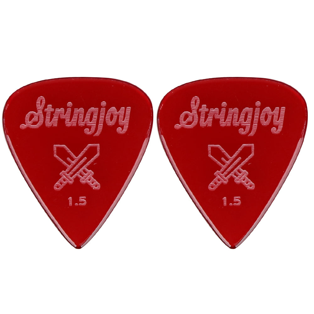 Stringjoy ストリングジョイ ギターピック 2枚入り 耐摩耗 滑り止め仕様