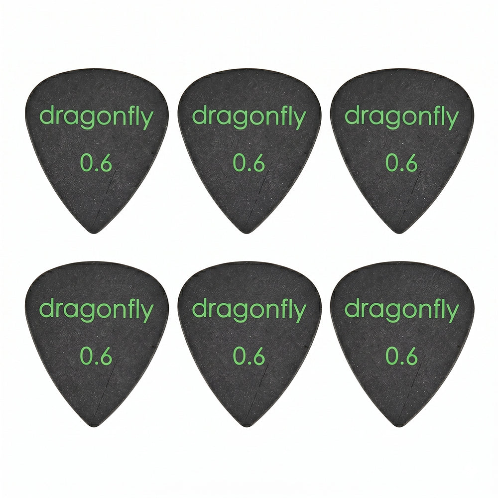 Dragonfly TDシリーズ ティアドロップギターピック 6枚入り