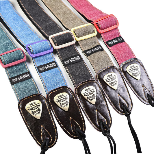 Soldier ソルジャー 1307 ◯◯デニムシリーズギターストラップ