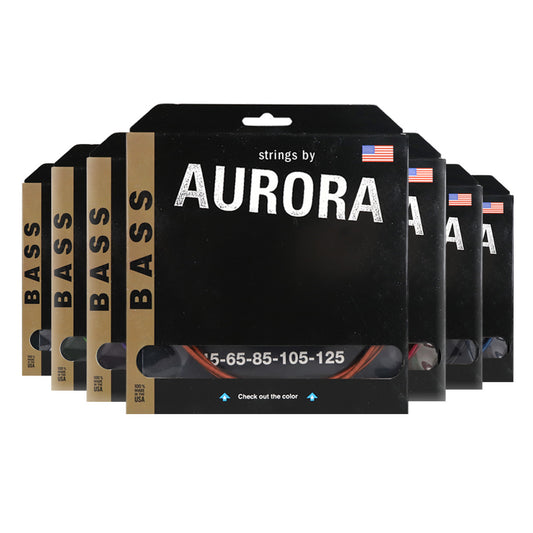 Aurora オーロラ カラー5弦ベース弦(45-125)