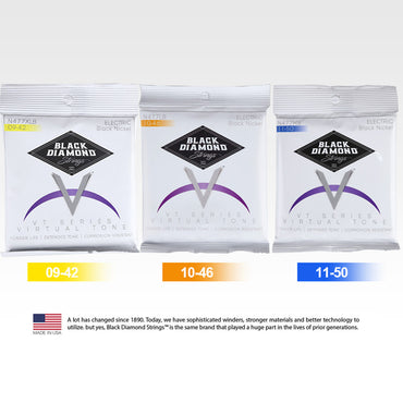 Black Diamond Strings ブラックダイヤモンド・ストリングス ブラッククリスタルコーティングシリーズ エレキギターの弦