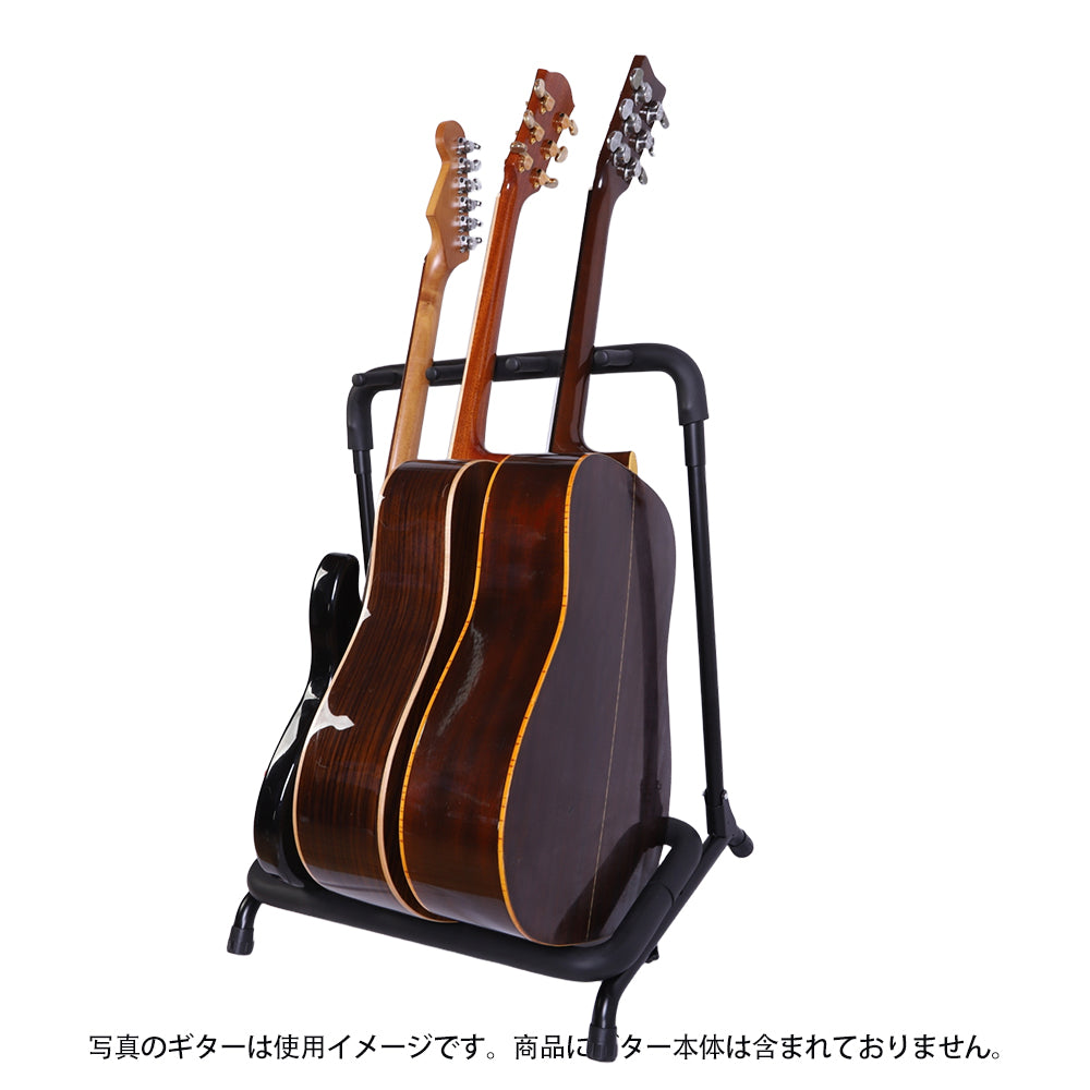 IM アイエム ギターラック 複数本ギタースタンド ギター展示ラック 3/5本用ギタースタンド 楽器店用ギターラック キャスター付きギタースタンド