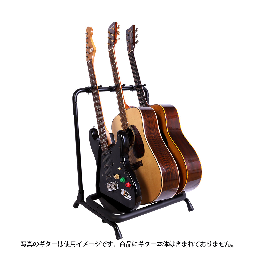 IM アイエム ギターラック 複数本ギタースタンド ギター展示ラック 3/5本用ギタースタンド 楽器店用ギターラック キャスター付きギタースタンド