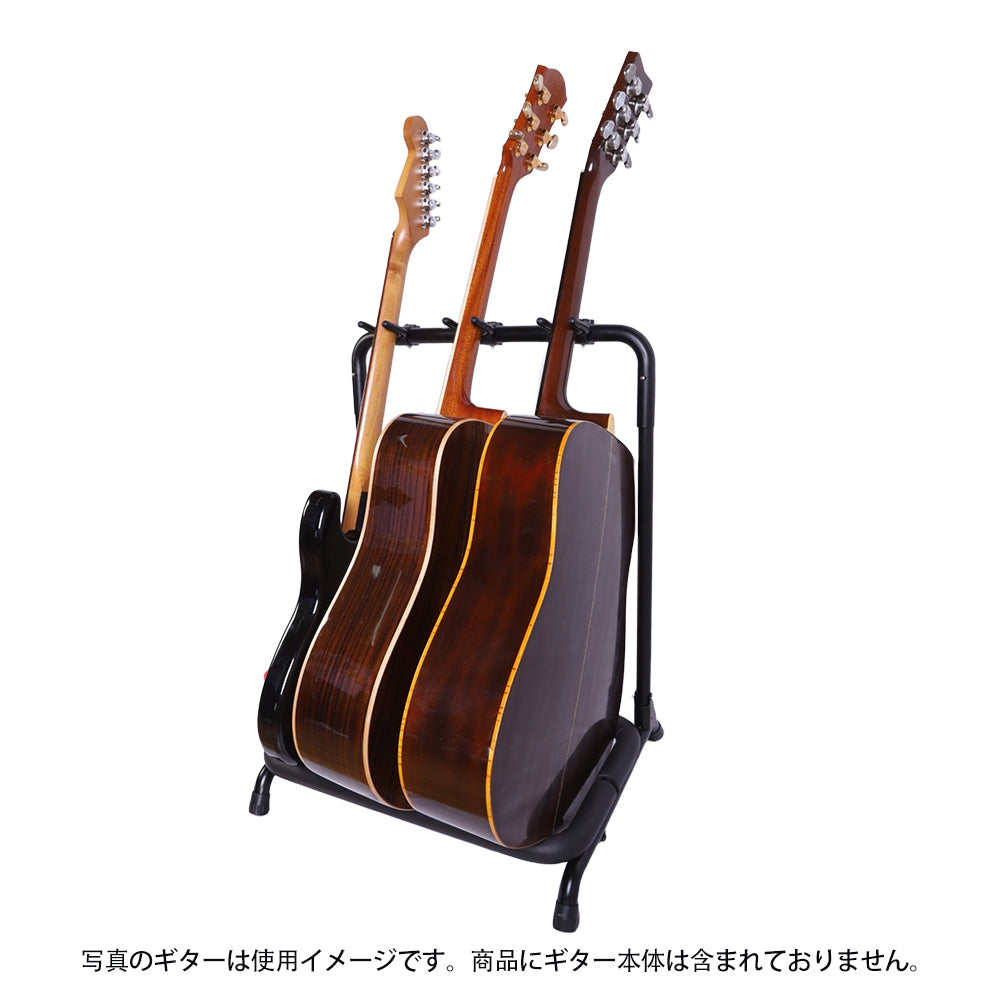 IM アイエム ギターラック 複数本ギタースタンド ギター展示ラック 3/5本用ギタースタンド 楽器店用ギターラック キャスター付きギタースタンド