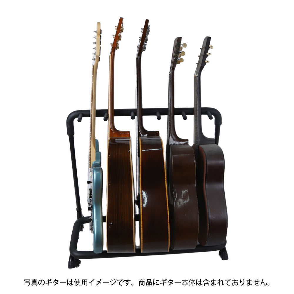 IM アイエム ギターラック 複数本ギタースタンド ギター展示ラック 3/5本用ギタースタンド 楽器店用ギターラック キャスター付きギタースタンド