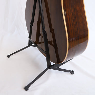 KIZAI キザイ 折りたたみ式 A型 ギタースタンド ミニサイズ&金属製 エレキ/アコギ/クラシック対応 携帯用ポータブルスタンド